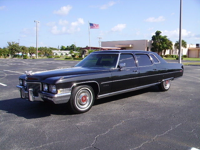 Cadillac Fleetwood Seventy-five black limo 3 owner car Estate sale Beautiful! 1972 Cadillac Fleetwood black
