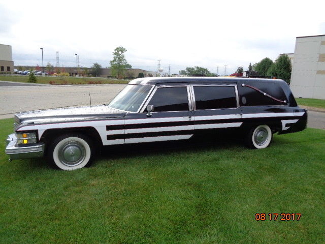 Cadillac Hearse S&S (Sayers & Scovill) Coach Builder. 36,364 actual miles. 1974 Cadillac Fleetwood