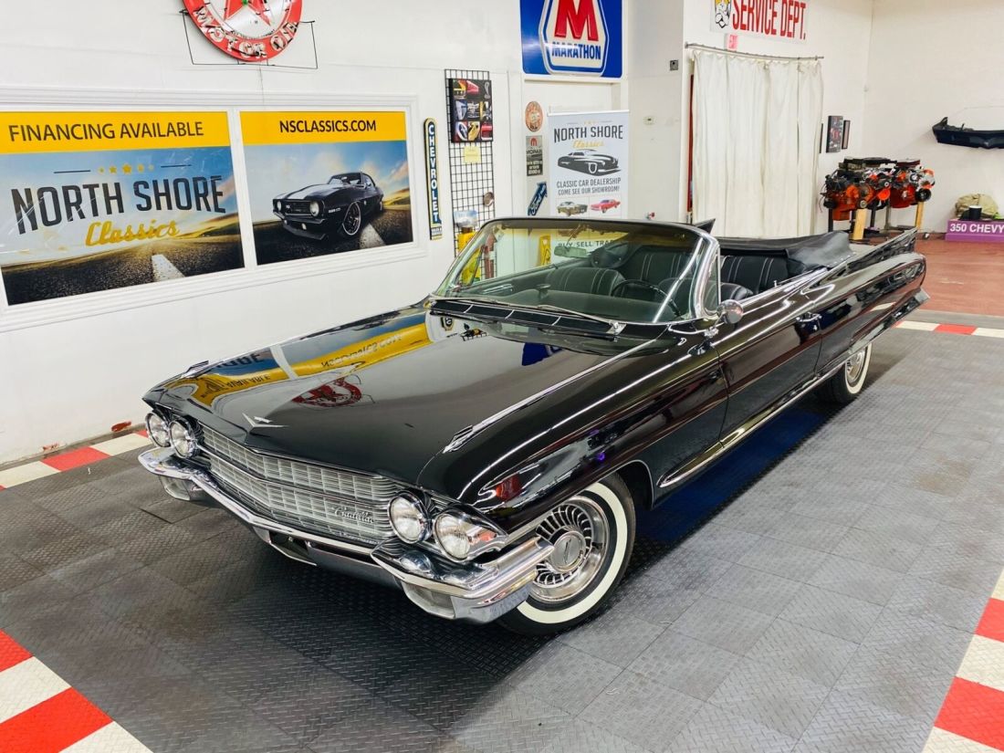 Cadillac Series 62 Black with 5,379 Miles, for sale! 1962 Cadillac Other - CONVERTIBLE - BEAUTIFUL BLACK/WHITE COMBO - RUNS