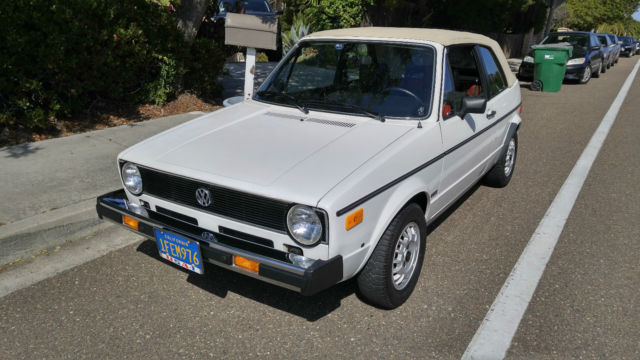 California 8k mile original Volkswagen VW Rabbit Cabriolet Formula "E" 1982 Volkswagen Rabbit Deluxe