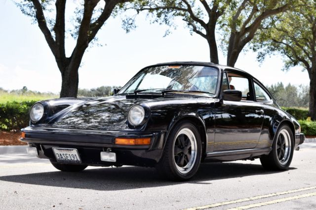 California Car Desirable Color Combo Excellent Driver Cognac Interior 1983 Porsche 911 SC