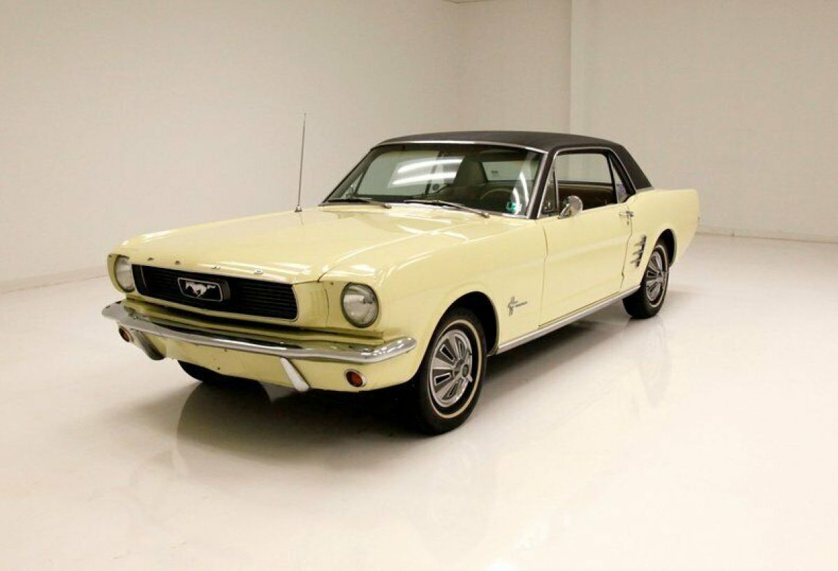 California Car/Springtime Yellow/200ci Inline 6/3-Speed Cruise-O-Matic 1966 Ford Mustang Coupe