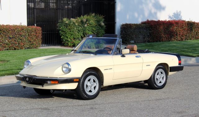 1988 Alfa Romeo Spider Veloce Pininfarina, 76k Orig, One Owner