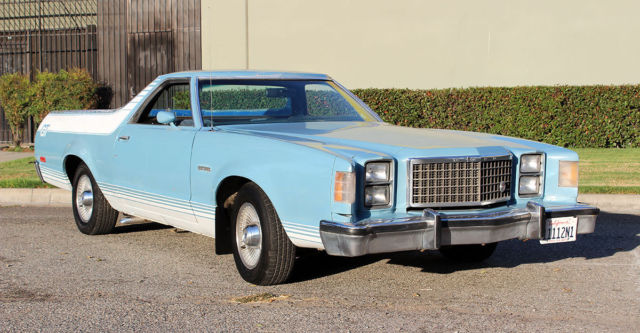 California Original, 1978 Ford Ranchero GT, 100% Rust Free, 351 c.i., NO RESERVE 1978 Ford Ranchero GT, Califonria Car