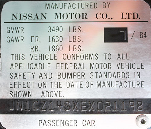 1984 Nissan 300ZX Turbo, One Owner California Car - photo 11