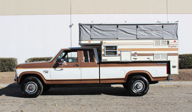 California Original, 1985 Ford F-250 XLT Lariat Diesel 4x4, One Owner, Low MIles 1985 Ford F-250 XLT Diesel Lariat 4x4 Explorer Camper