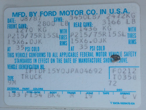 1988 Ford F-150 One Owner, 100% Rust Free, California Original - photo 12