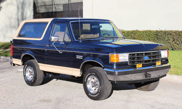 California Original, 1990 Ford Bronco Eddie Bauer, 39,972 Orig Miles, One Owner 1990 Ford Bronco Eddie Bauer