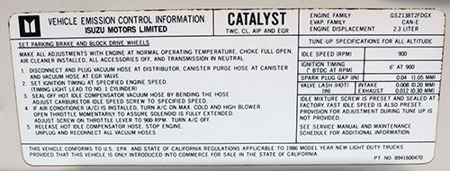 1986 Isuzu Pickup One owner, 4x4, Space Cab - photo 8