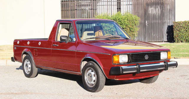 California Original, Volkswagen Rabbit Pickup LX Caddy,50k Orig Miles,NO RESERVE 1982 Volkswagen Rabbit VW Diesel Pickup LX, California