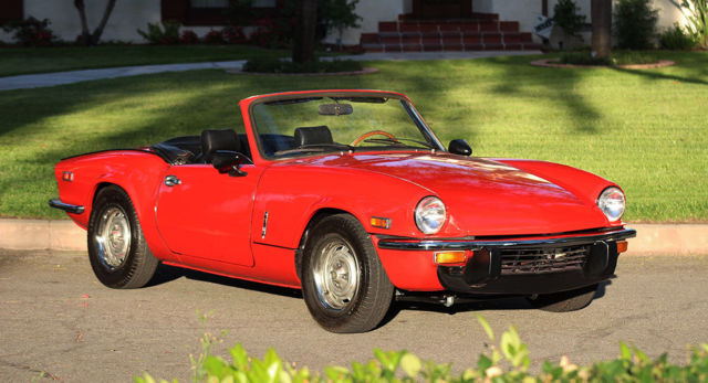 1976 Triumph Spitfire Roadster, 100% Rust Free California Car