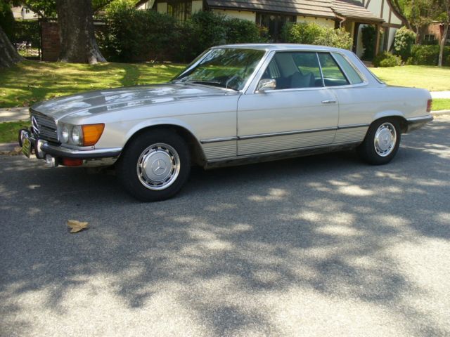 California Rust Free Mercedes Benz 450 SLC Coupe Must 1st Year Small Bumper Car 1973 Mercedes-Benz SL-Class SILVER