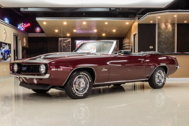 Camaro Convertible! GM 327ci V8, Powerglide Automatic, PS, PB, Original Color! 1969 Chevrolet Camaro Convertible