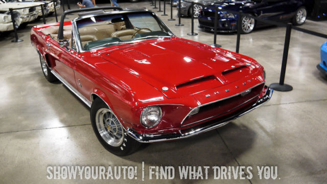 Candy Apple Red 1968ShelbyGT350302-4V4spd Top Loader for sale! 1968 Shelby GT350 --