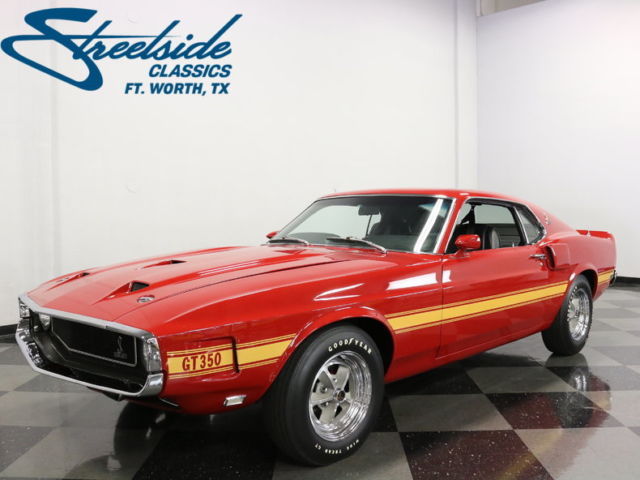 CANDY APPLE RED! MATCHING NUMBERS, 4 SPD / FACTORY A/C CAR! PS/PB W/ FRONT DISC! 1969 Ford Mustang Shelby GT350