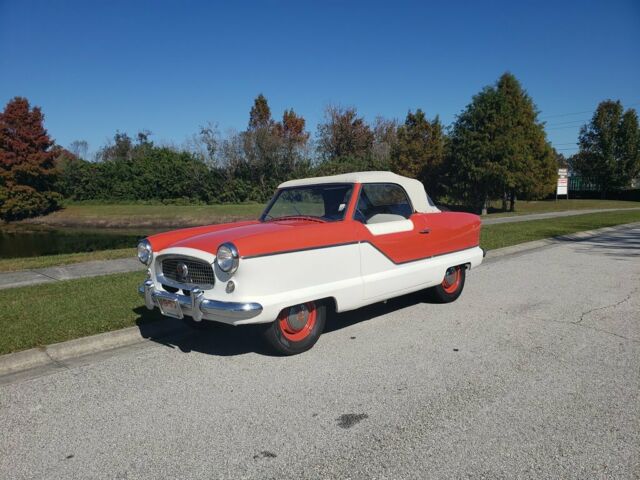 Canyon Red & White Nash Metropolitan with 21494 Miles available now! 1957 Nash Metropolitan --