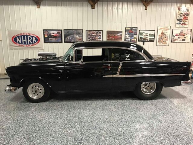 1955 Chevrolet Bel Air/150/210 -BLOWN 502 SUPERCHARGED BLACK ON BLACK-SEE VIDEO- - photo 7
