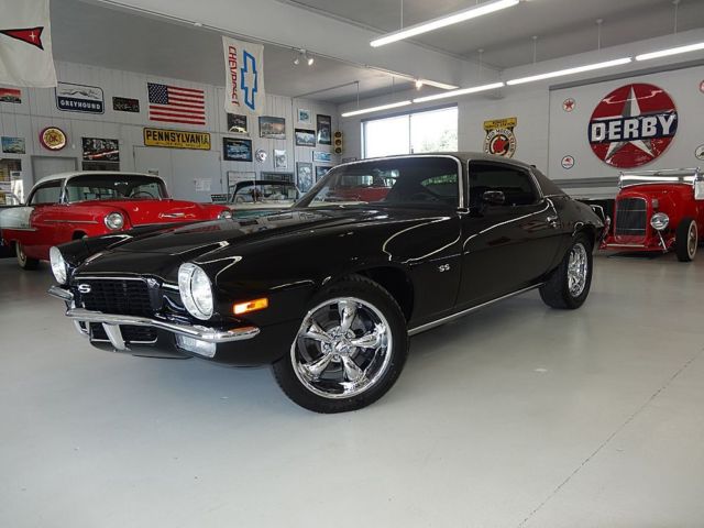 Chevrolet Camaro Chevy Camaro SS Z28 RS Automatic Coupe Black Restored 4spd 1971 Chevrolet Camaro SS Restored