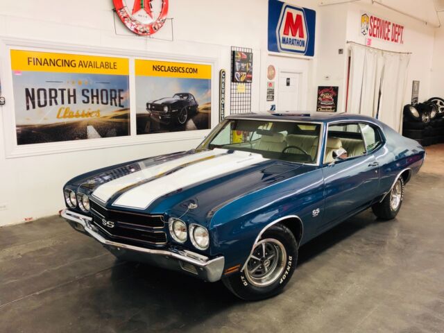 Chevrolet Chevelle Blue with 10,746 Miles, for sale! 1970 Chevrolet Chevelle Fathom Blue Big Block-VIDEO
