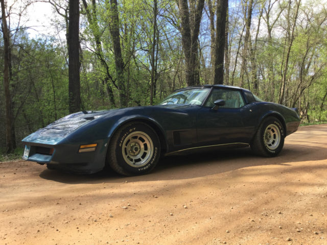 Chevrolet Corvette 1980 Blue Glass T Tops L48 1980 Chevrolet Corvette