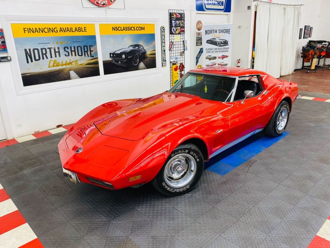 Chevrolet Corvette Red with 70,796 Miles, for sale! 1973 Chevrolet Corvette Stingray - SEE VIDEO
