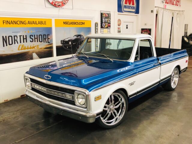 Chevrolet PickUp Blue/White with 78,051 Miles, for sale! 1970 Chevrolet Other Pickups - C10 SHORTBED - VERY CLEAN BODY - EXCELLENT D