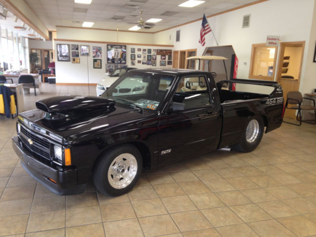 Chevrolet S-10 454, Ford 9" Turbo 350,Detroit Locker Ghost Flames, Tubbed, Moser 1991 Chevrolet S-10