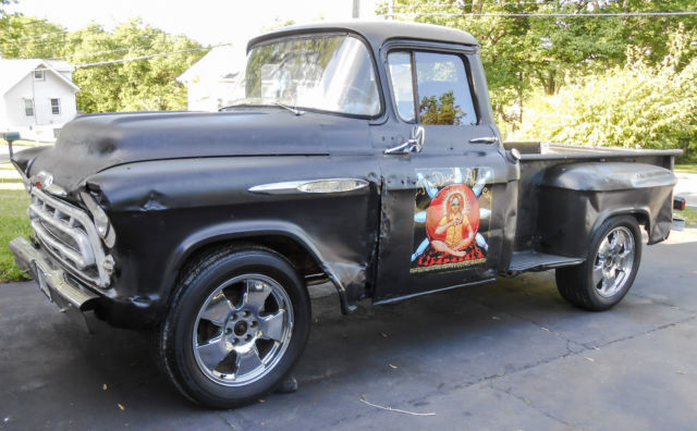 Chevy 3100 Truck Pickup Half Ton Short Bed Rat Rod Project 4 Speed No reserve V8 1957 Chevrolet Other Pickups