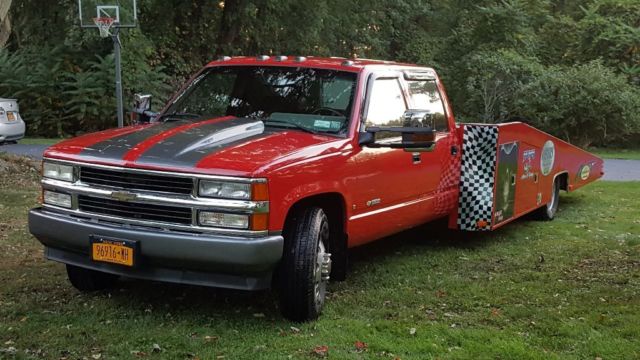 Chevy 3500 1Ton Flatbed, car hauler,Hodges bed 1992 Chevrolet C/K Pickup 3500 Silverado