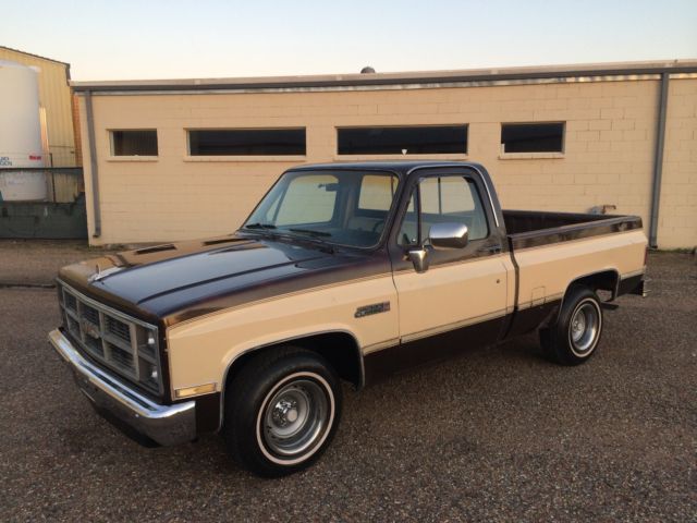 Chevy C10 patina rat rod bagged LS GMC sierra 1984 Chevrolet C-10 1984 GMC Sierra Chevy C10 SWB ALL ORIGINAL clean COLD AC