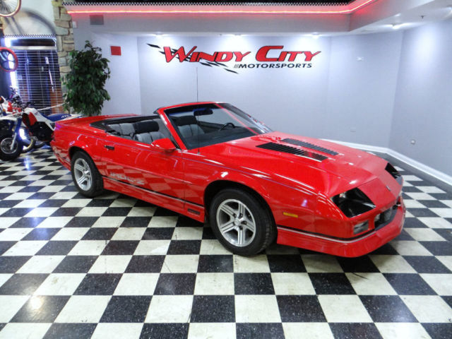 Chevy Camaro IROC-Z Convertible Rare 5-Spd 350 5.7 TPI 77k Gorgeuos Inside & Out 1990 Chevrolet Camaro 2dr Convertible IROC Z