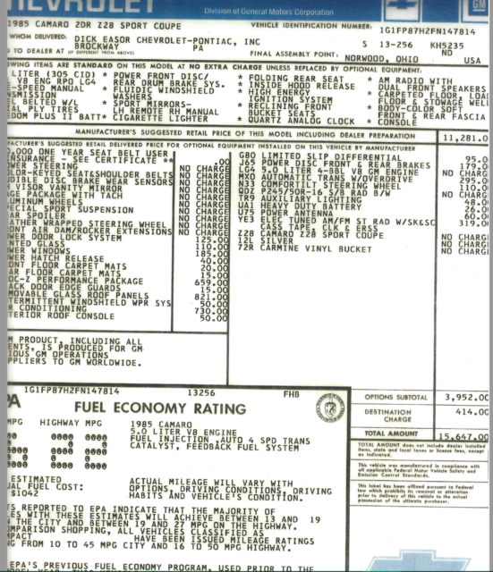 1985 Chevrolet Camaro - photo 9