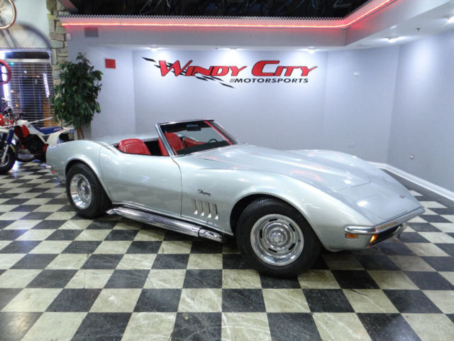 Chevy Corvette Stingray Convertible 350 V8 4-Speed Manual New Top Side Pipes! 1969 Chevrolet Corvette