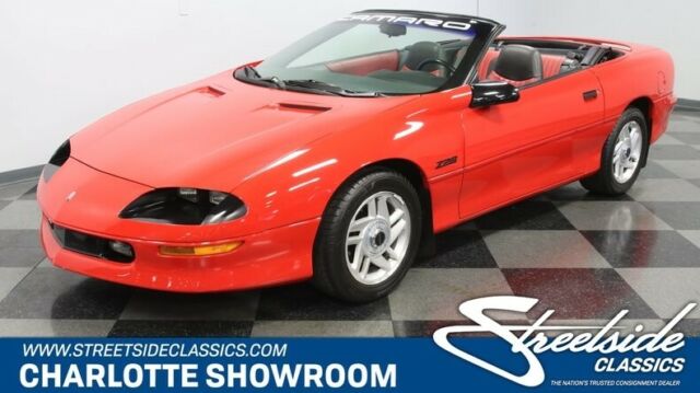 chevy drop rag top 4th gen fuel injected sbc automatic red paint black top 1994 Chevrolet Camaro Z/28 Convertible