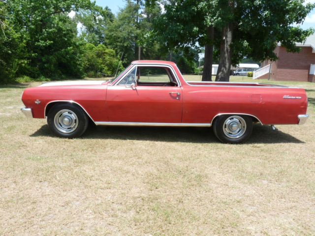 Chevy El Camino hot rod red truck classic reto rod original 1965 Chevrolet El Camino