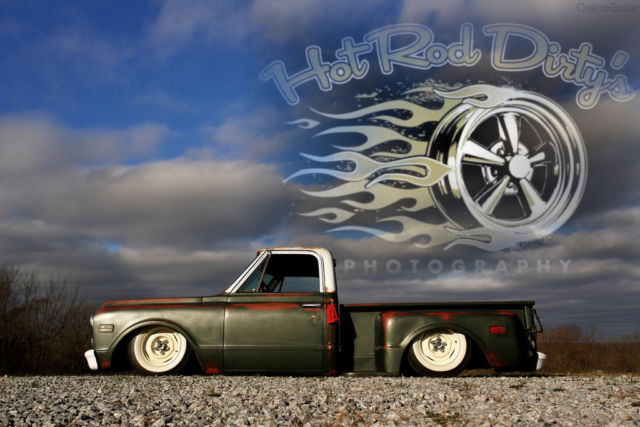 1972 Chevrolet C-10 Slammed Suspension C10 Hot Rod Patina Shop Truck