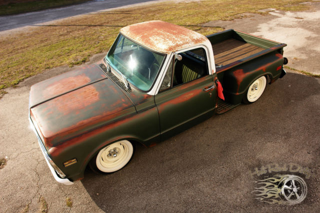 1972 Chevrolet C-10 Slammed Suspension C10 Hot Rod Patina Shop Truck - photo 4