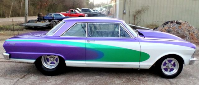 CHEVY II NOVA TRUE SS SBC PRO STREET BIG TIRE TUBE CHASSIS $100K 5 YEAR BUILD 1965 Chevrolet Nova CHEVY II TRUE SS NOVA PRO STREET