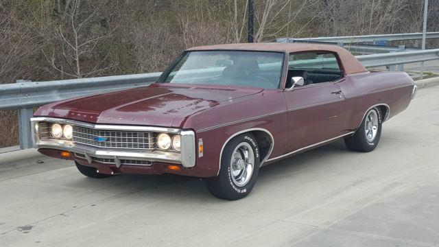 Chevy Impala 396 Big Block Turbo Jet 325 HP Factory Special Order Rally Package 1969 Chevrolet Impala