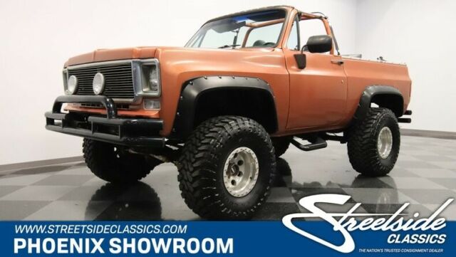 Chevy Lifted Off Road Off-Road Four Classic Vintage Collector V8 Auto Brown Blac 1975 Chevrolet Blazer --