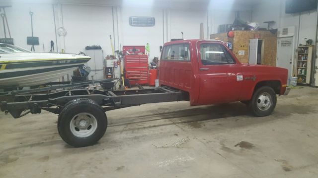CHEVY R30 CAB & CHASSIS DUALLY TRUCK 350 TBI FUEL INJECTION MOTOR READY TO WORK 1988 Chevrolet Other Pickups