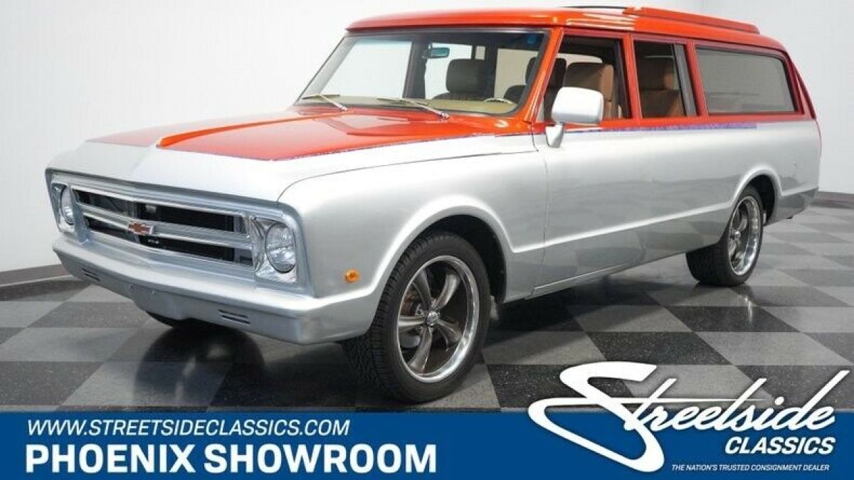 Chevy Restored V8 Stroked Auto Classic Vintage Collector A/C Receipts Orange Sil 1972 Chevrolet Suburban Custom