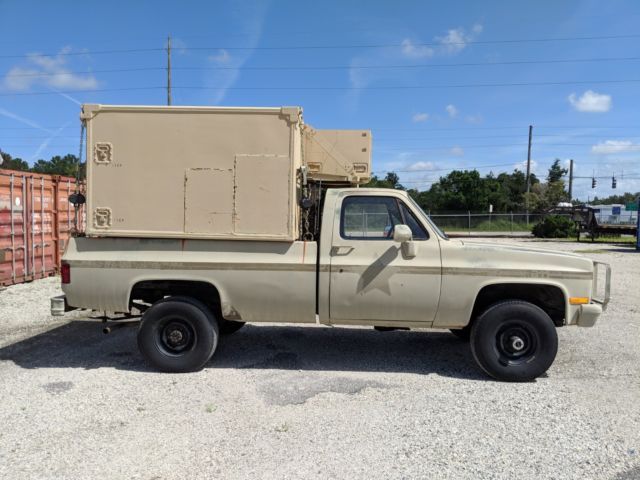 chevy square body m1028 cucv with S-250 shelter 1984 Chevrolet C/K Pickup 3500