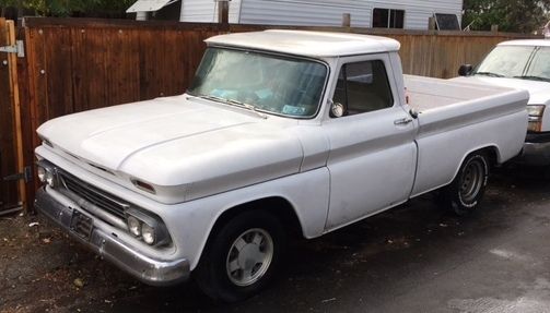 CHEVY STRAIGHT C-10 SHORT BED FLEETSIDE RUST FREE 350V8 PS So. California 1966 Chevrolet C-10 standard