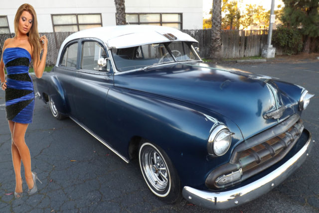 1952 Chevrolet Bel Air/150/210 Traditional 60s Ranfla Mild Custom Blue Lowrider