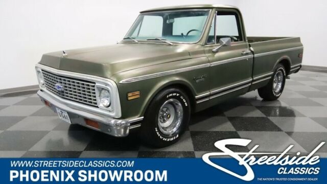 Chevy V8 Auto Classic Vintage Collector Patina Green Short Bed C-10 C/10 Holley 1972 Chevrolet C-10 --