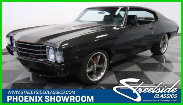 Chevy V8 Auto Custom Fuel Injected Black Upgraded Dakota Digital Power Boss New 1972 Chevrolet Chevelle