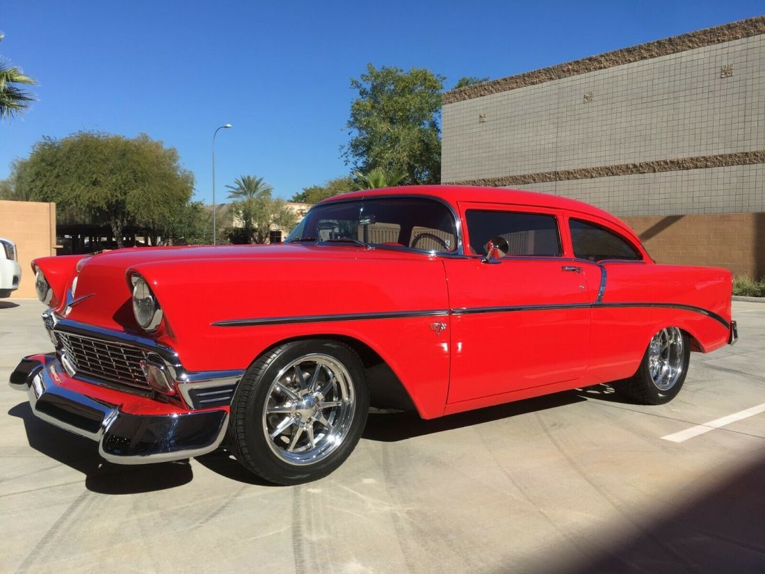 Chopped, '56 Chevrolet Restomod, BBC, Power Opt's, AC, Beautiful Low Miles Car! 1956 Chevrolet Bel Air/150/210