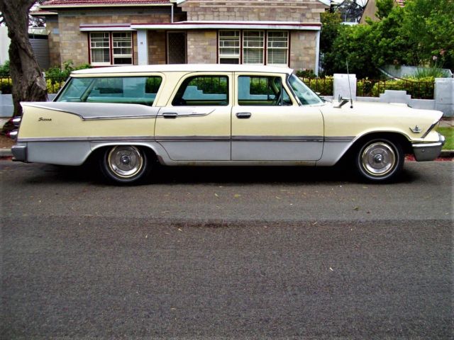 Chrysler 1959 1950s 50s Dodge Custom Sierra Station Wagon Car - rare 1959 Dodge Power Wagon Vinyl and material