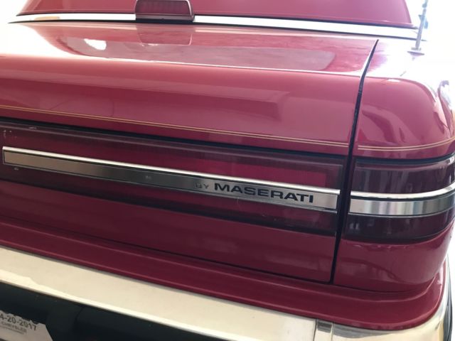 1990 Chrysler TC Maserati - photo 6